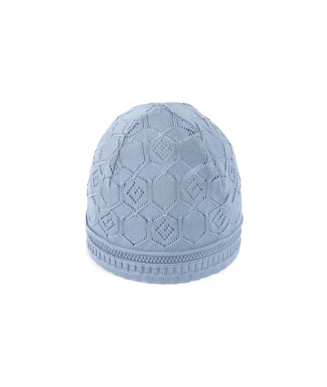 GUCCI Голубая хлопковая шапка, фото 2