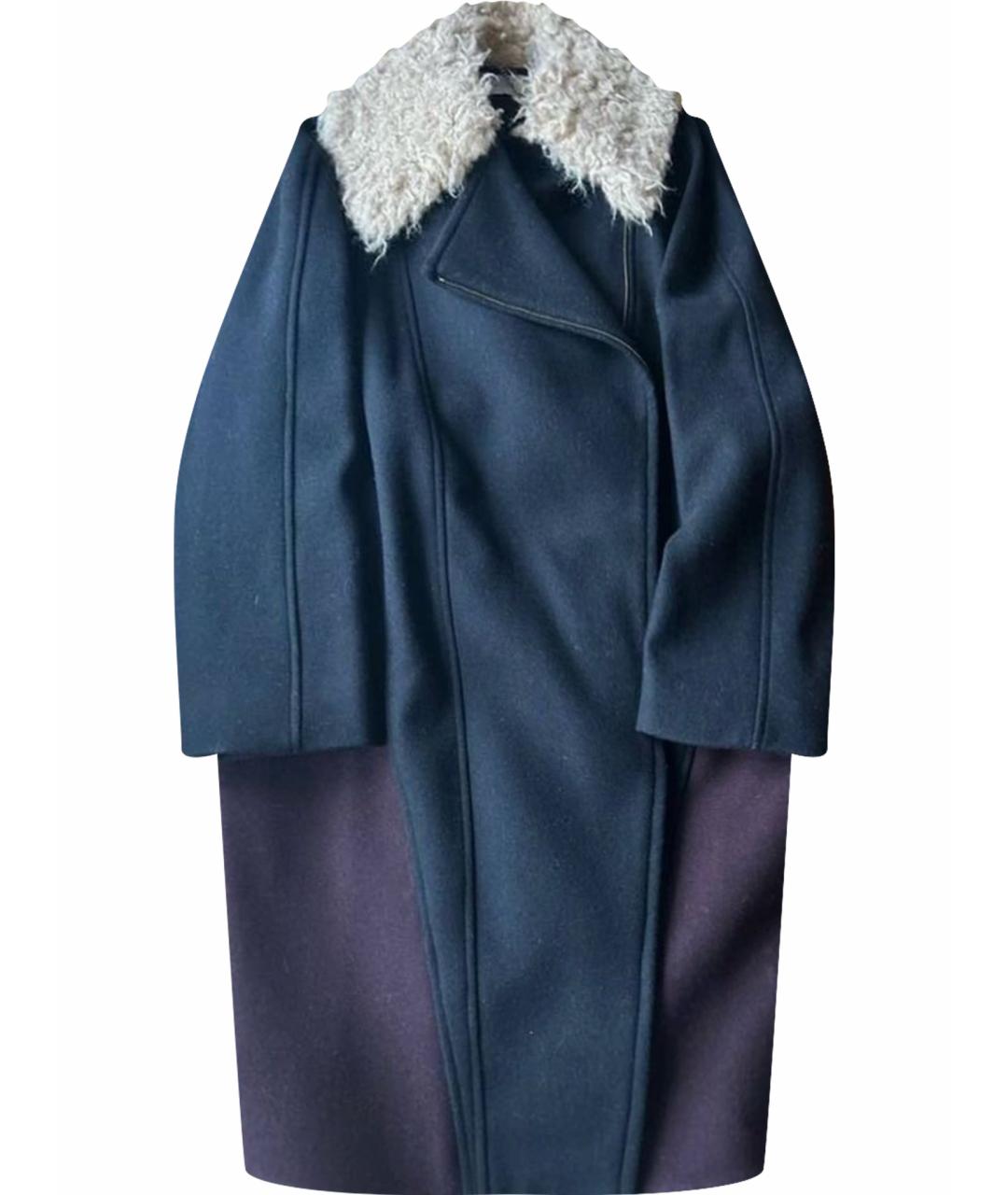 STELLA MCCARTNEY Черное шерстяное пальто, фото 1