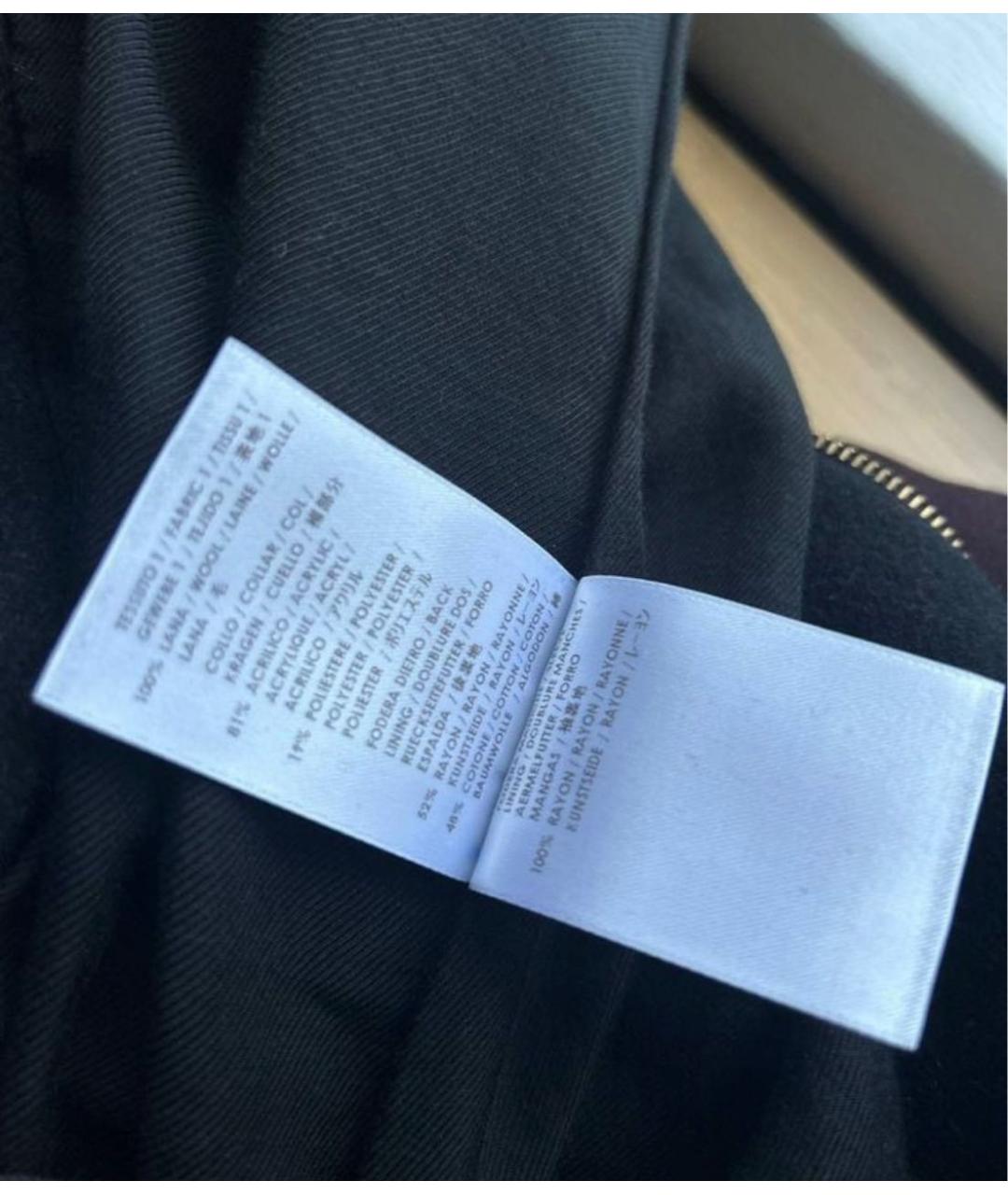 STELLA MCCARTNEY Черное шерстяное пальто, фото 7