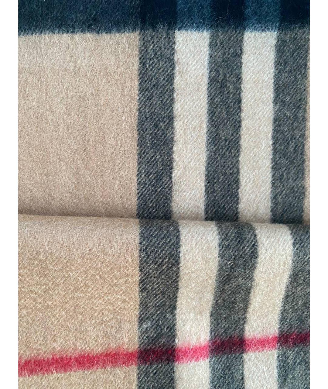 BURBERRY Бежевый кашемировый шарф, фото 5