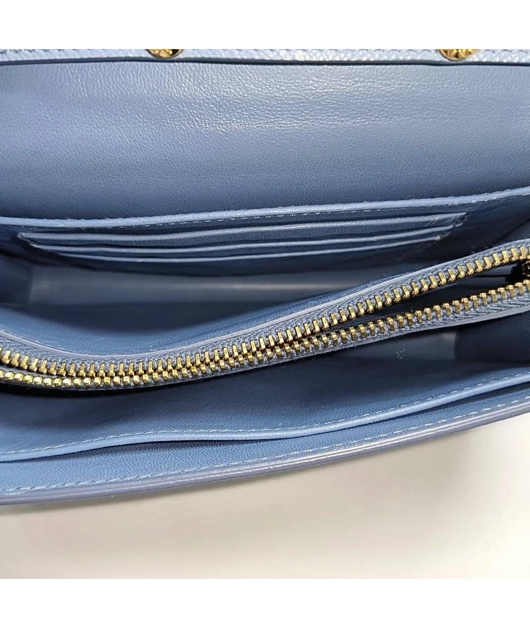 PRADA Голубая кожаная сумка через плечо, фото 4