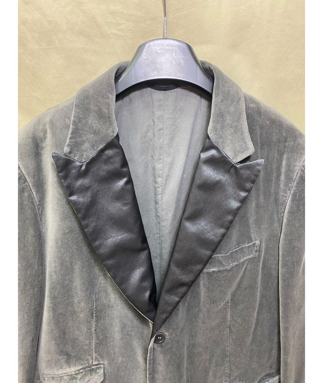 NEIL BARRETT Серый хлопковый пиджак, фото 4
