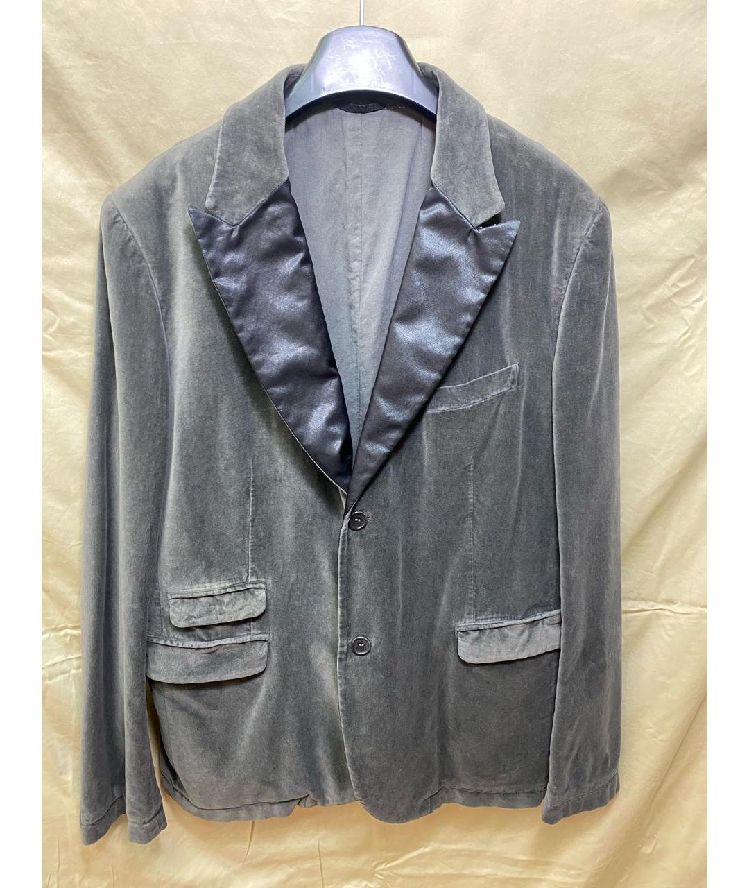 NEIL BARRETT Серый хлопковый пиджак, фото 9