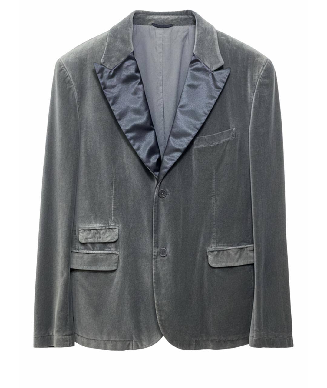 NEIL BARRETT Серый хлопковый пиджак, фото 1