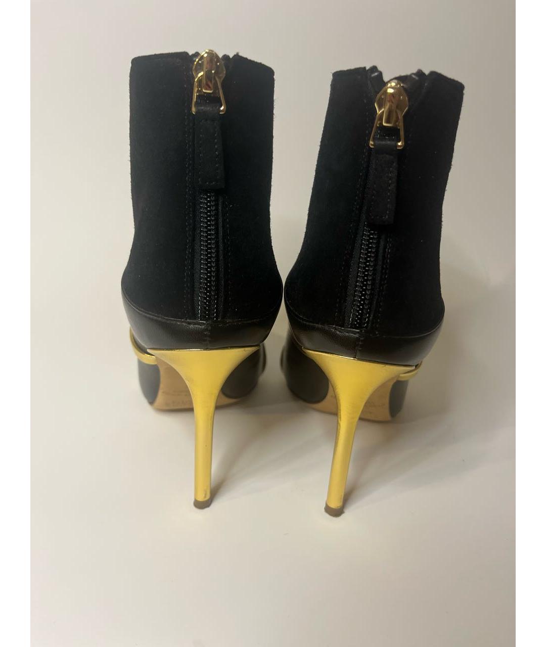 MALONE SOULIERS Черные замшевые ботильоны, фото 4