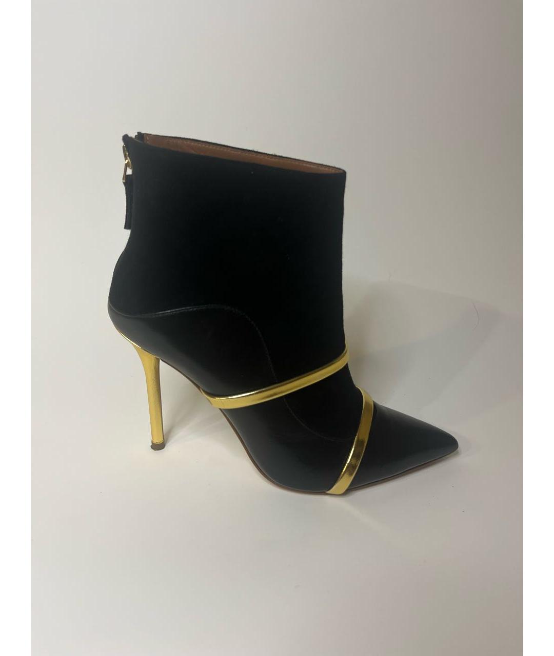 MALONE SOULIERS Черные замшевые ботильоны, фото 9