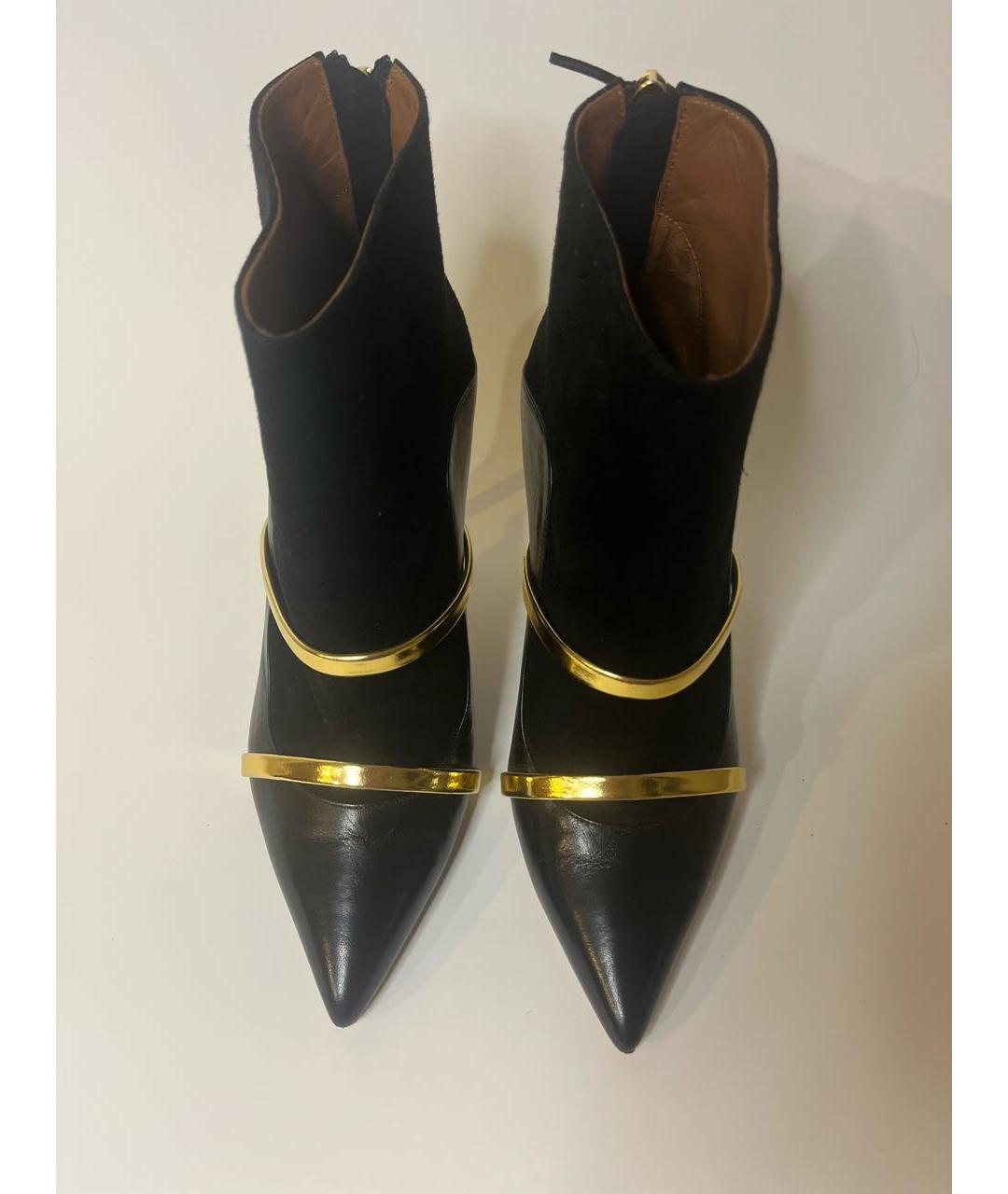 MALONE SOULIERS Черные замшевые ботильоны, фото 2