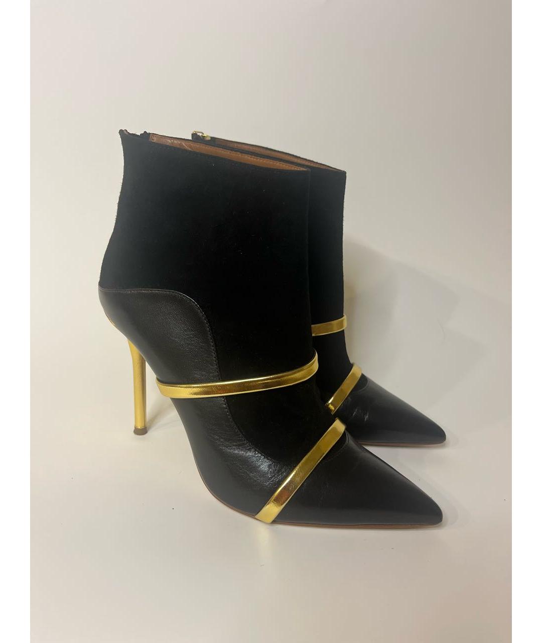 MALONE SOULIERS Черные замшевые ботильоны, фото 6