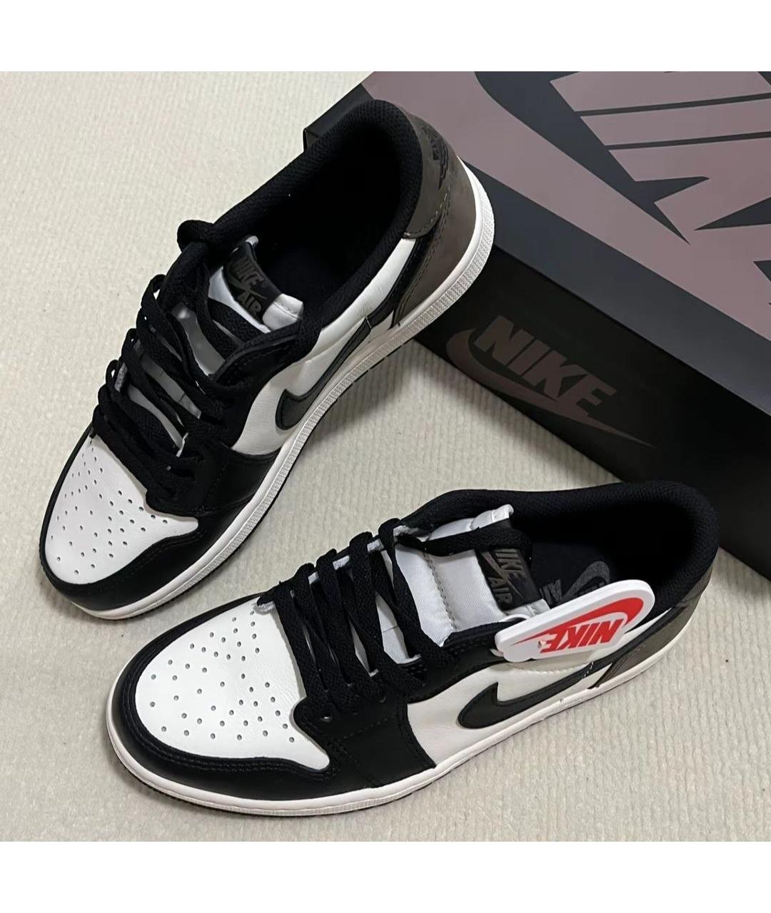 JORDAN Коричневые кожаные кроссовки, фото 2