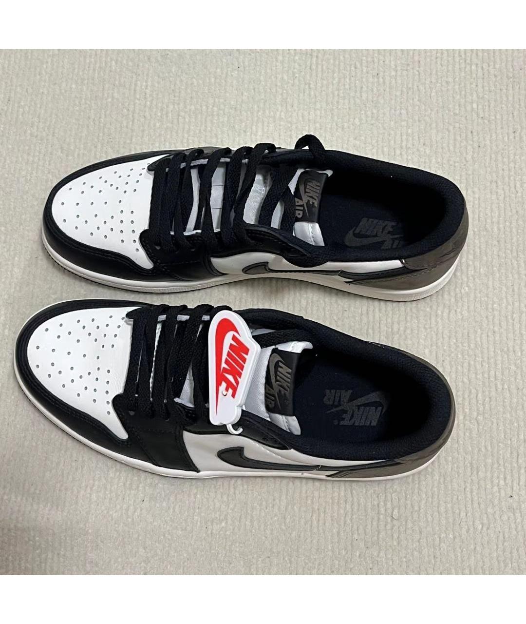 JORDAN Коричневые кожаные кроссовки, фото 3