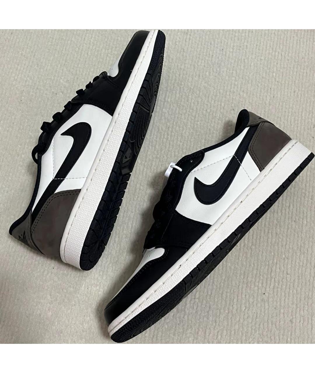 JORDAN Коричневые кожаные кроссовки, фото 4