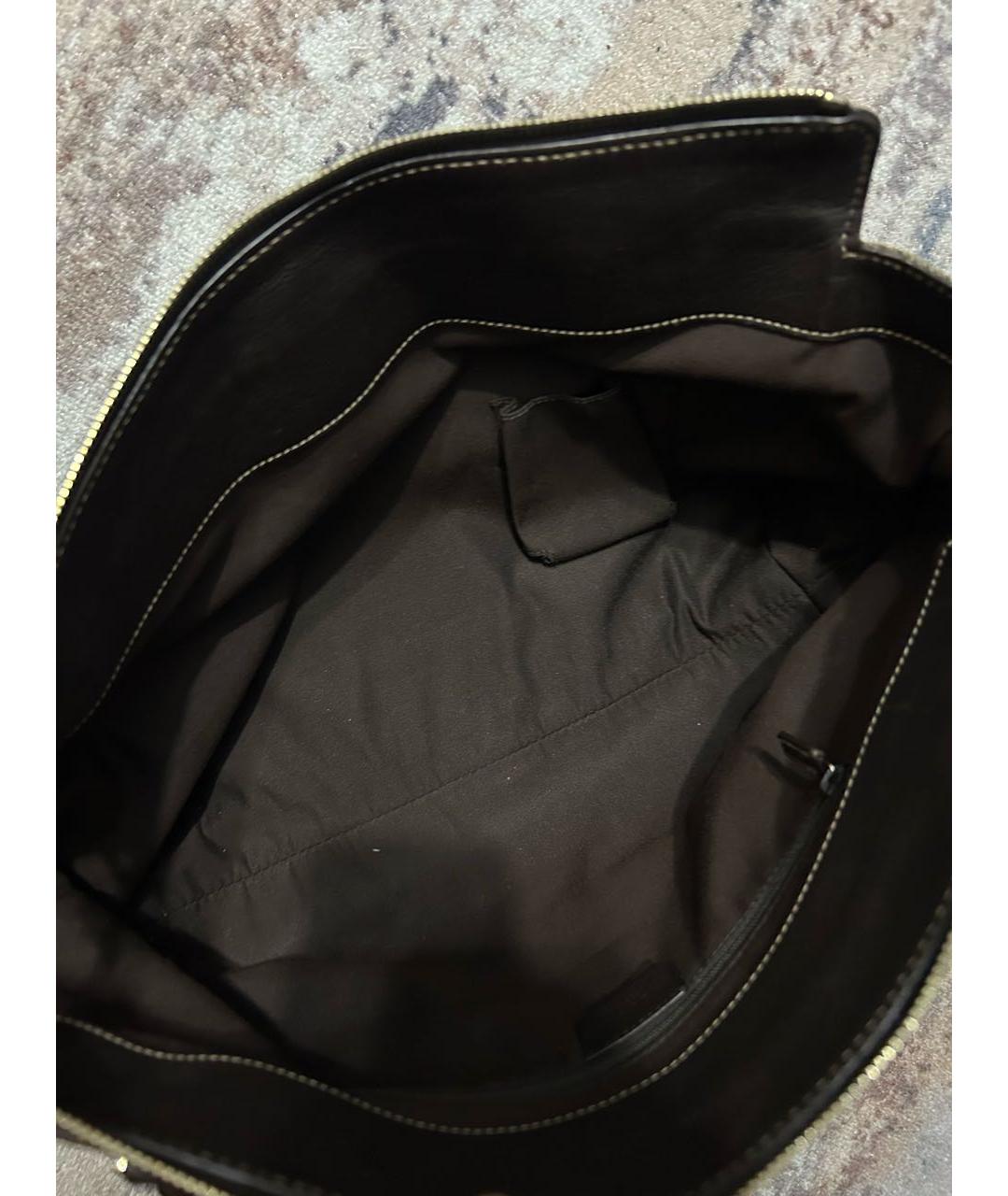 GUCCI Коричневая кожаная сумка с короткими ручками, фото 4