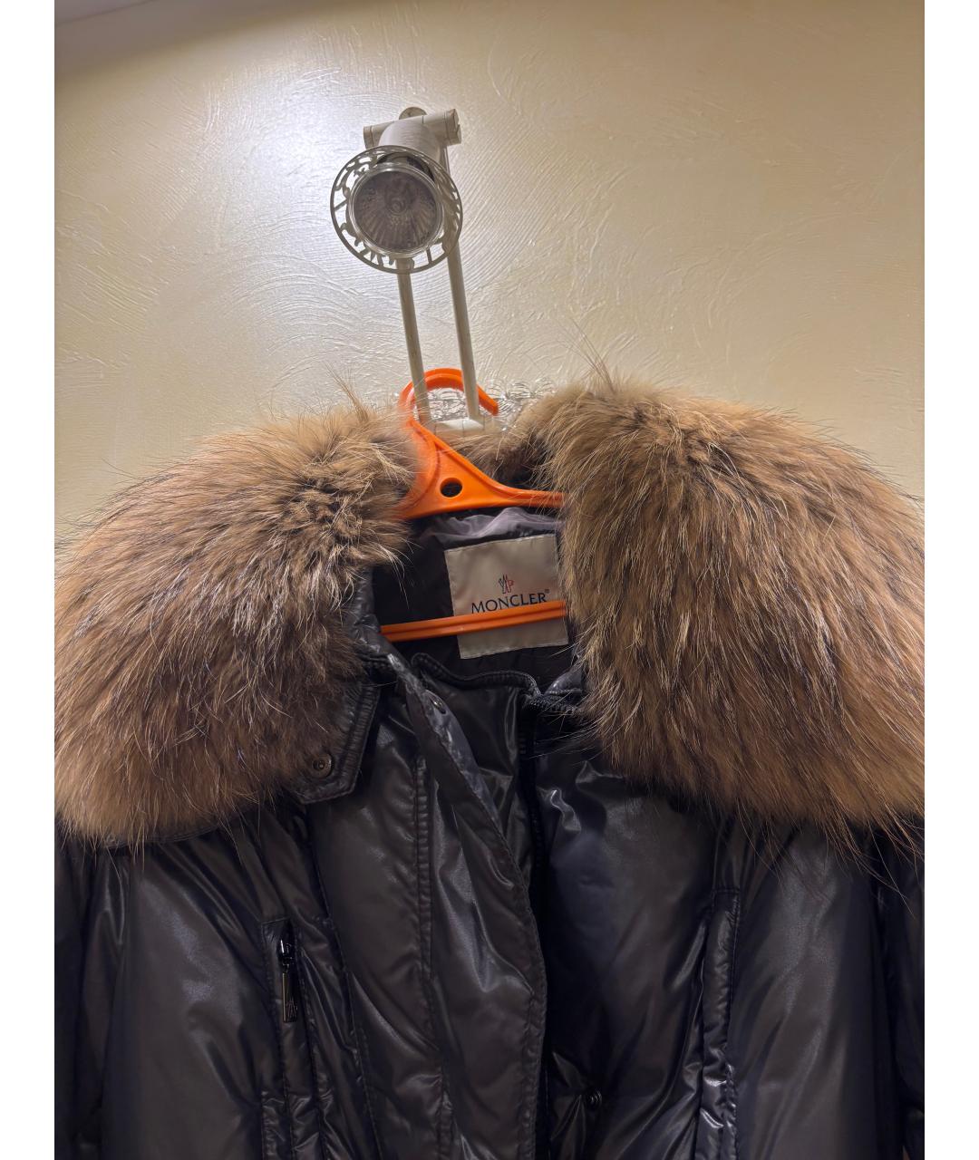 MONCLER Антрацитовый пуховик, фото 4