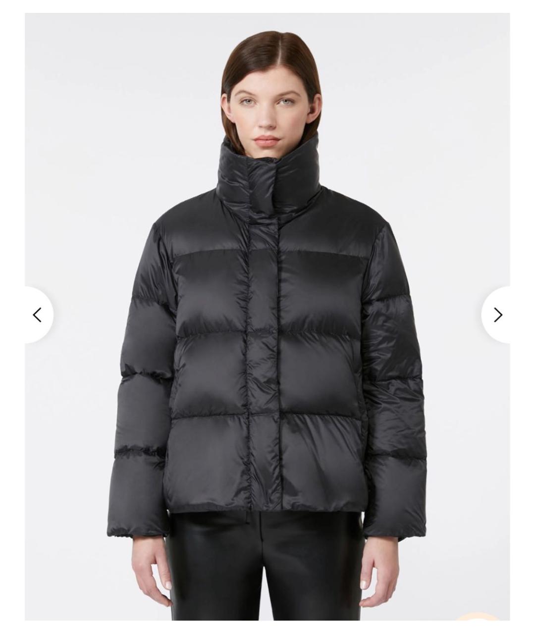 MAX MARA THE CUBE Черный полиэстеровый пуховик, фото 3