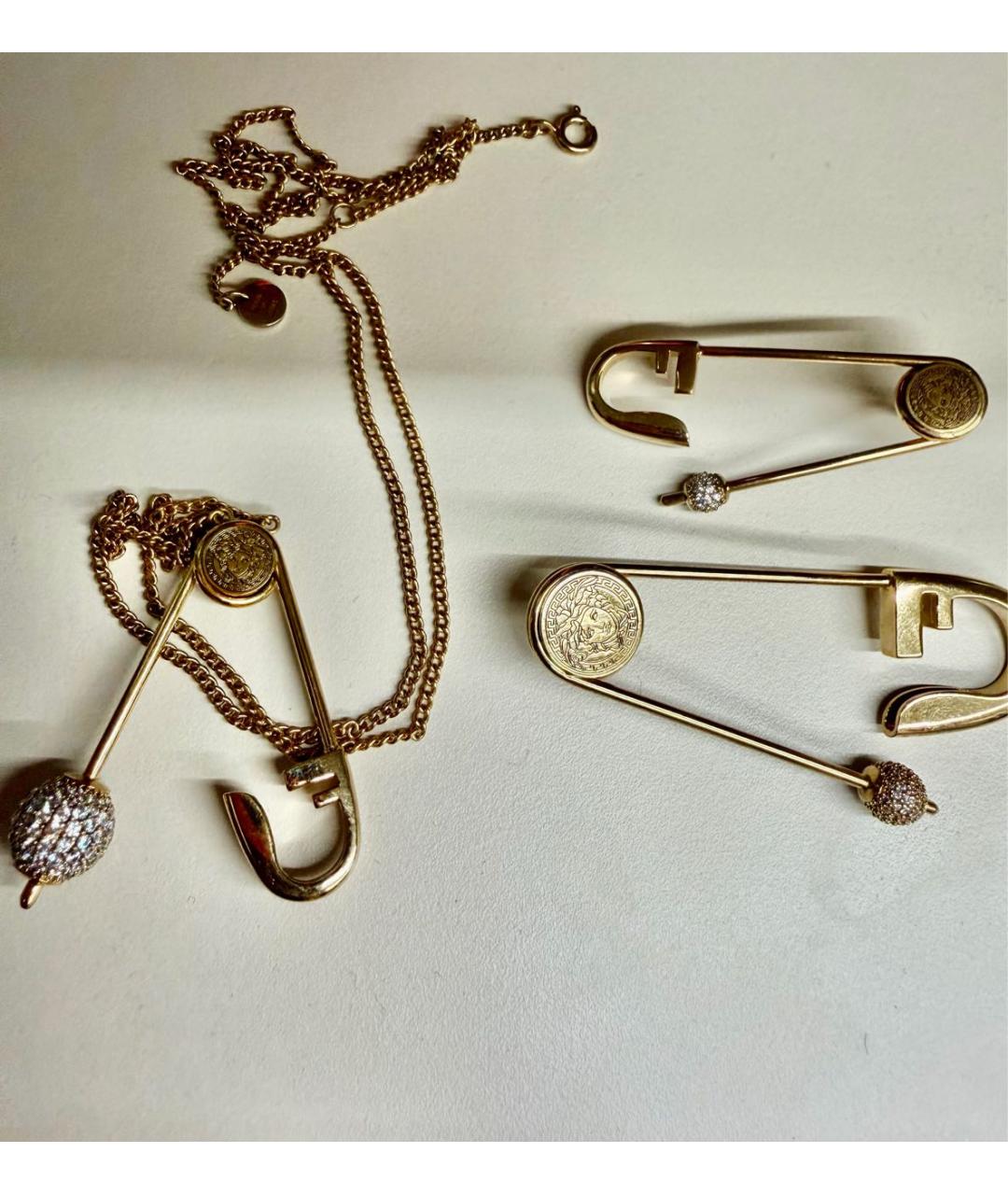 FENDI Желтый металлический комплект, фото 6