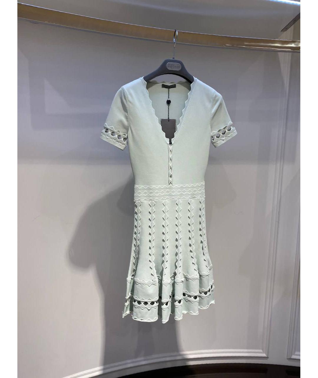 ALEXANDER MCQUEEN Белое вискозное платье, фото 2