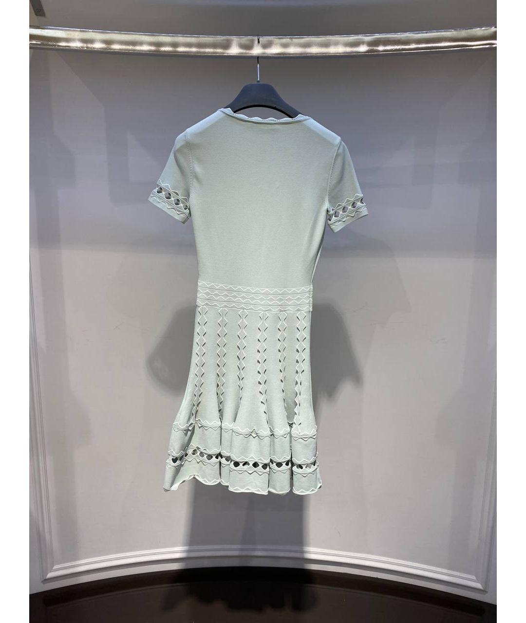 ALEXANDER MCQUEEN Белое вискозное платье, фото 3