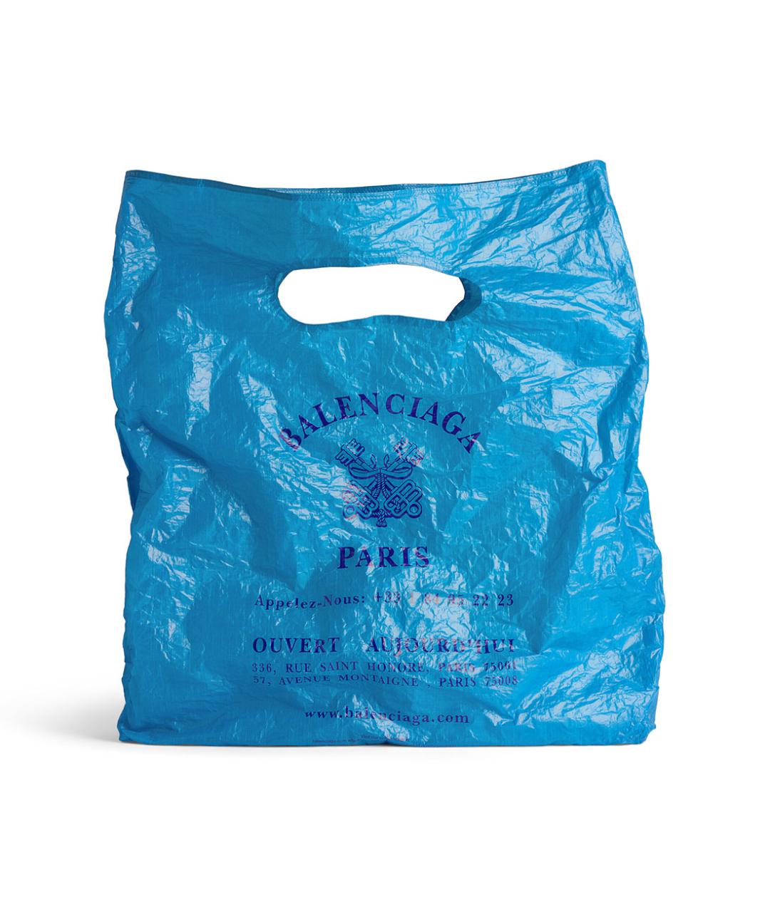 BALENCIAGA Синяя сумка тоут, фото 5