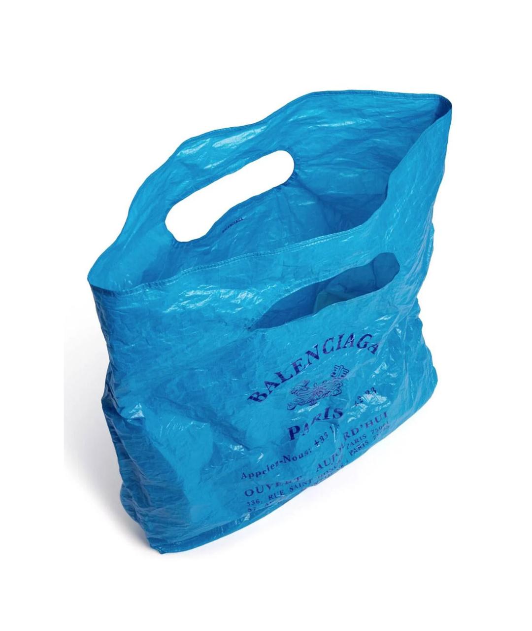 BALENCIAGA Синяя сумка тоут, фото 3