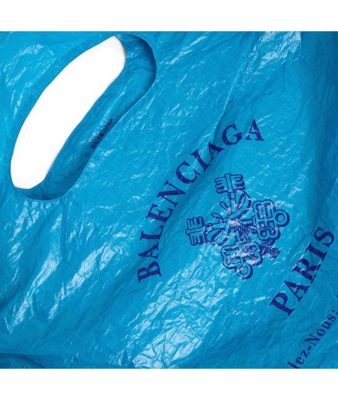 BALENCIAGA Синяя сумка тоут, фото 6
