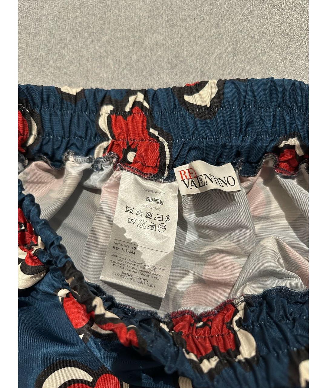 RED VALENTINO Мульти полиэстеровая юбка мини, фото 3