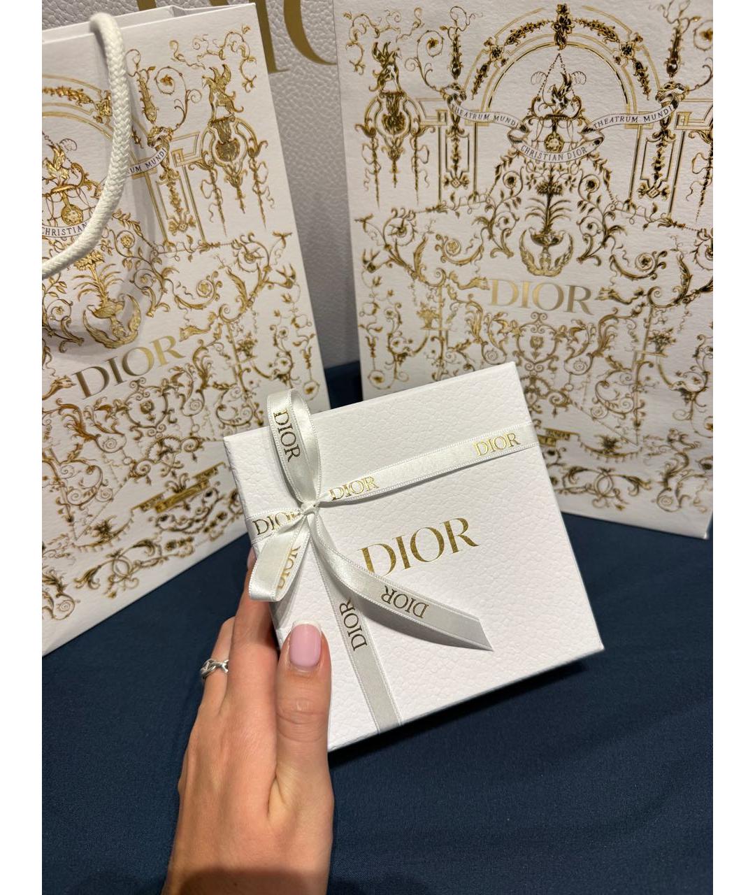 CHRISTIAN DIOR Золотой металлический браслет, фото 3