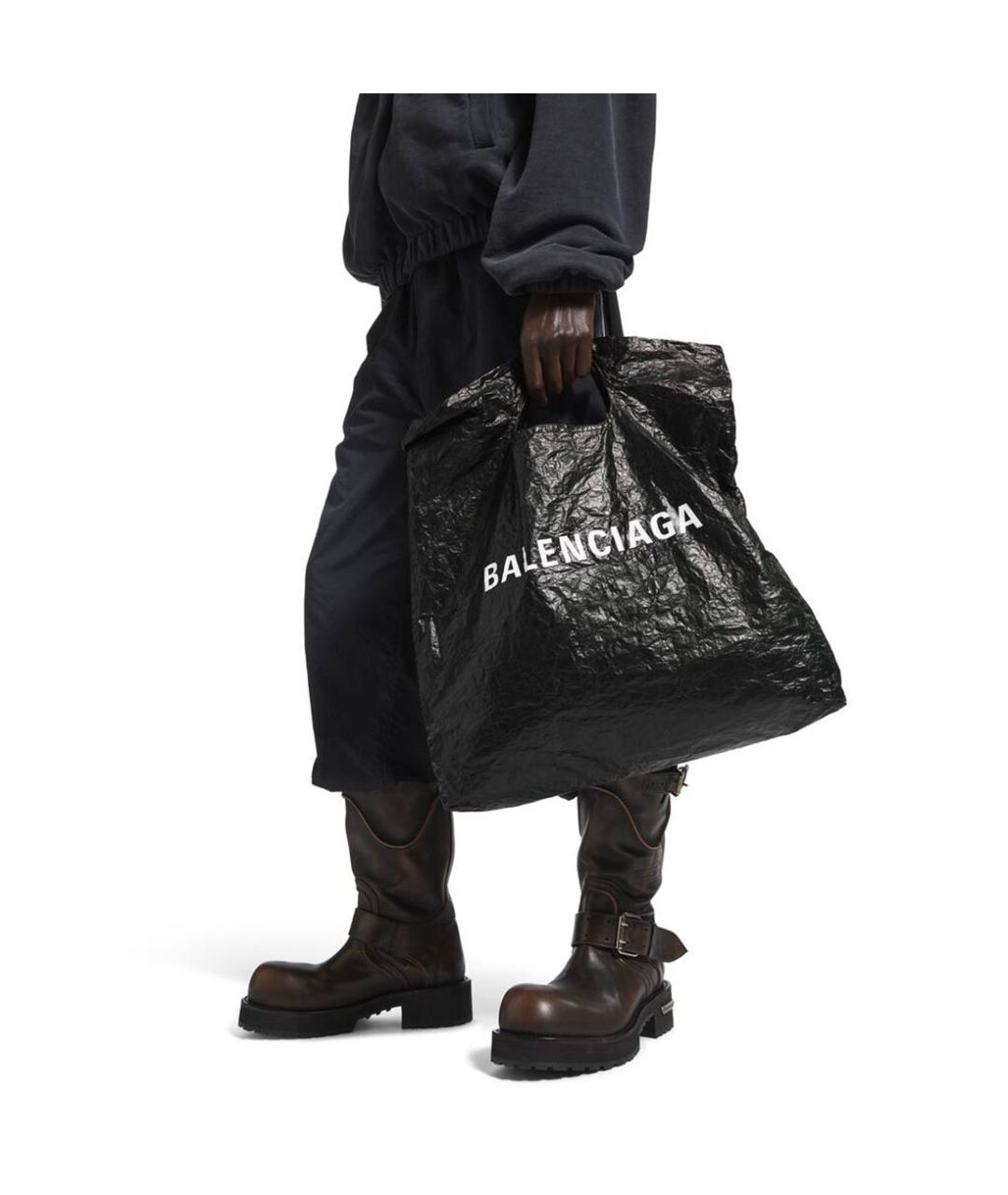 BALENCIAGA Черная сумка тоут, фото 6