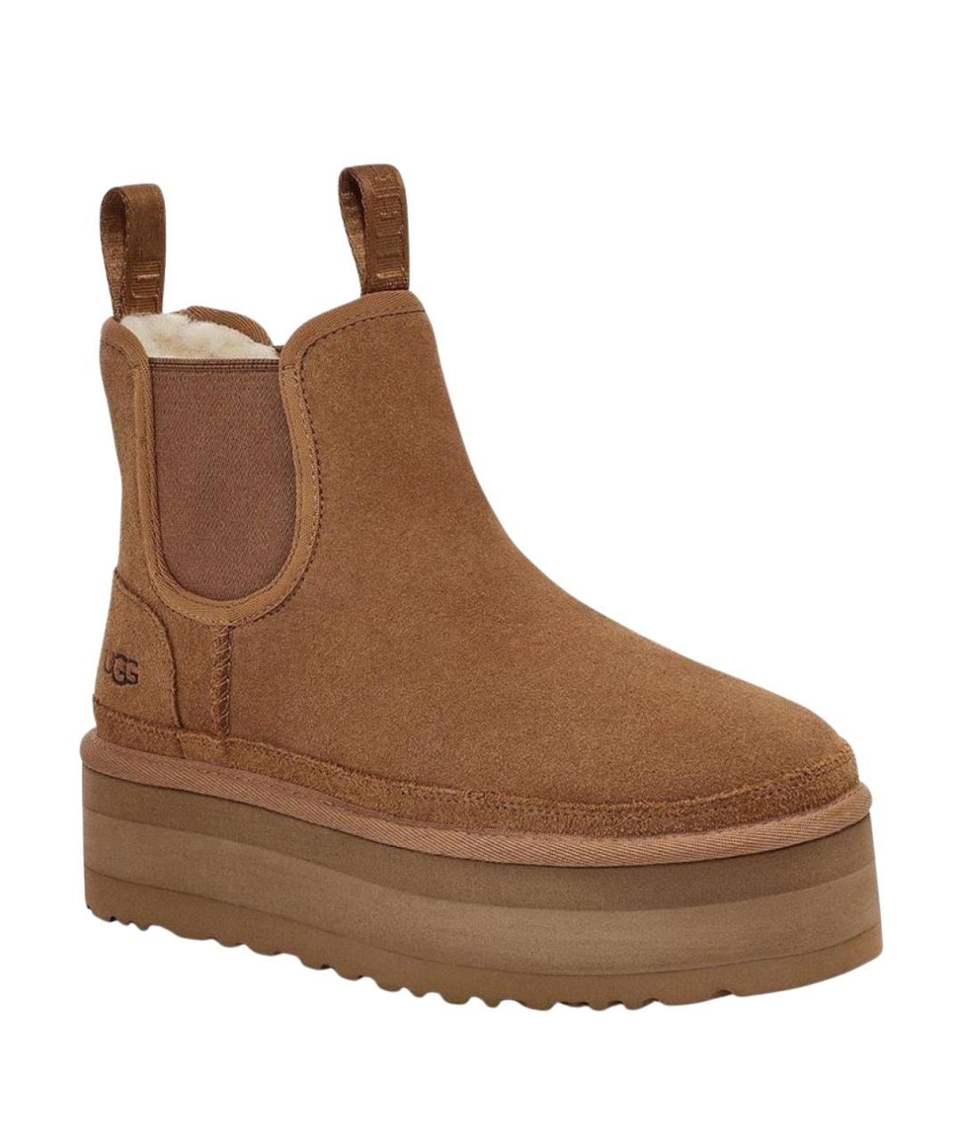 UGG AUSTRALIA Коричневые замшевые ботинки, фото 1