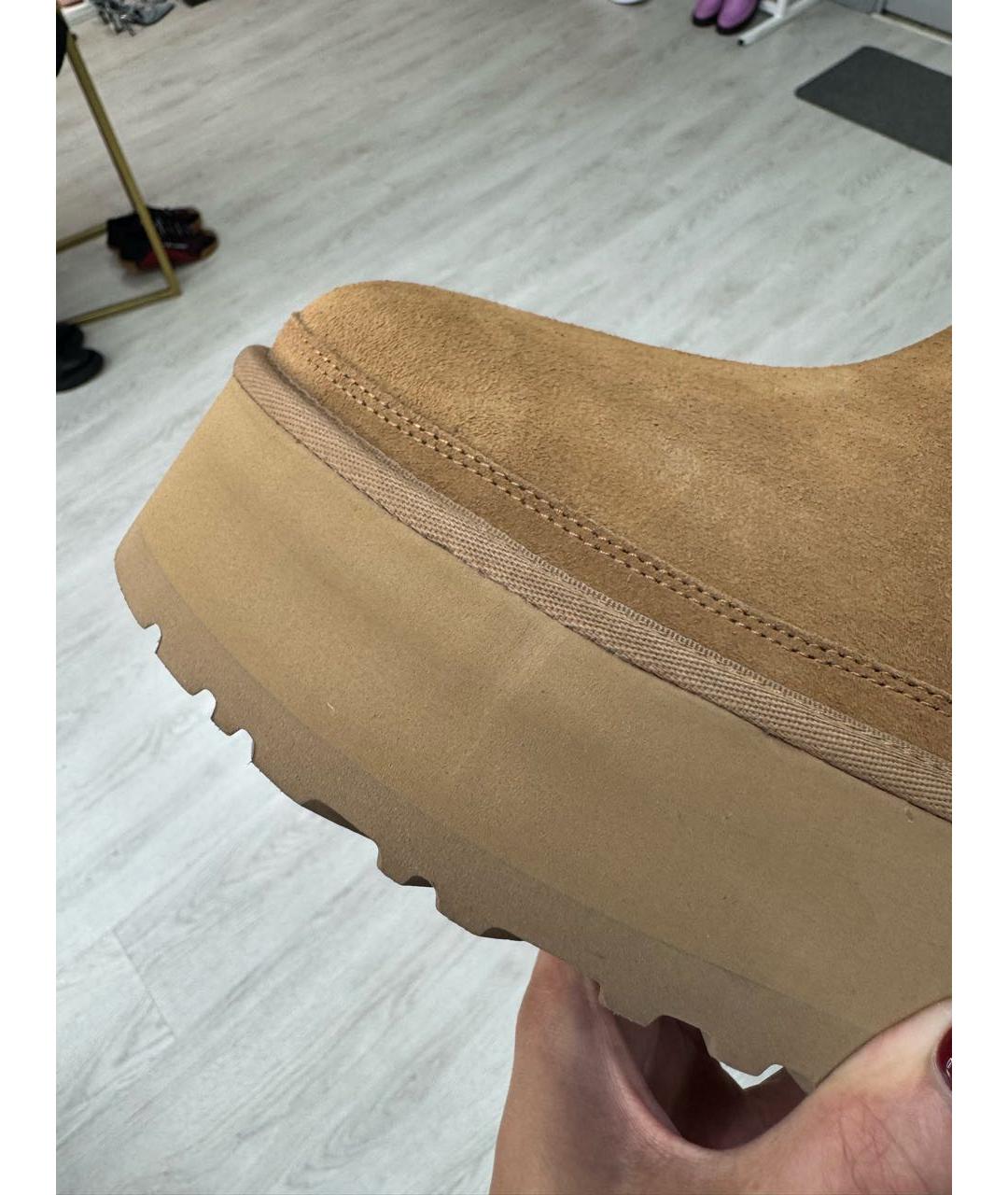 UGG AUSTRALIA Коричневые замшевые ботинки, фото 7