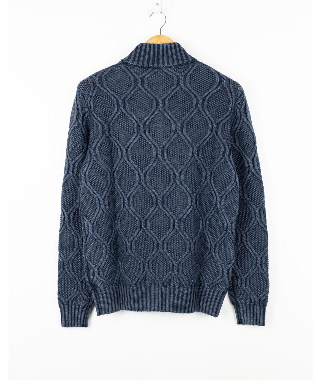 MOORER Синий шерстяной кардиган, фото 2