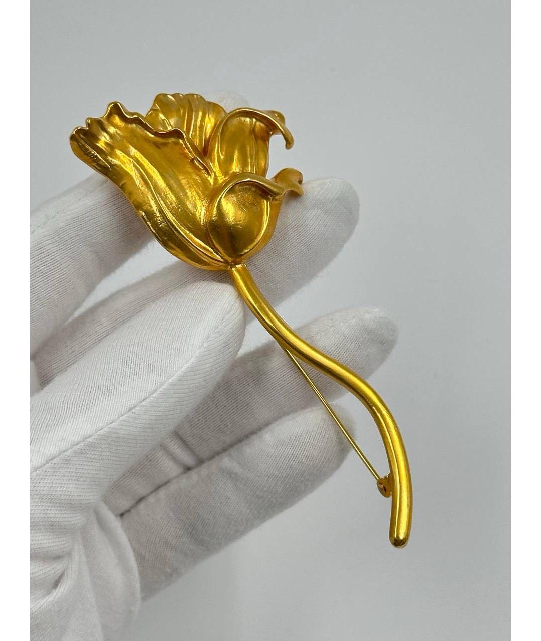 KENZO Золотая позолоченная булавка / брошь, фото 6