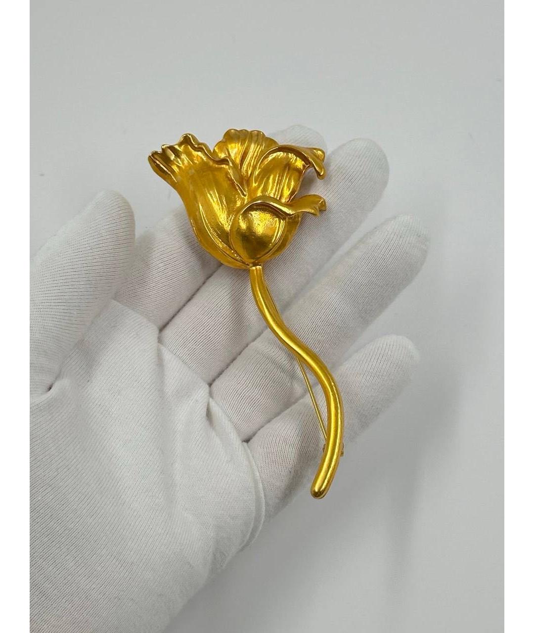 KENZO Золотая позолоченная булавка / брошь, фото 4