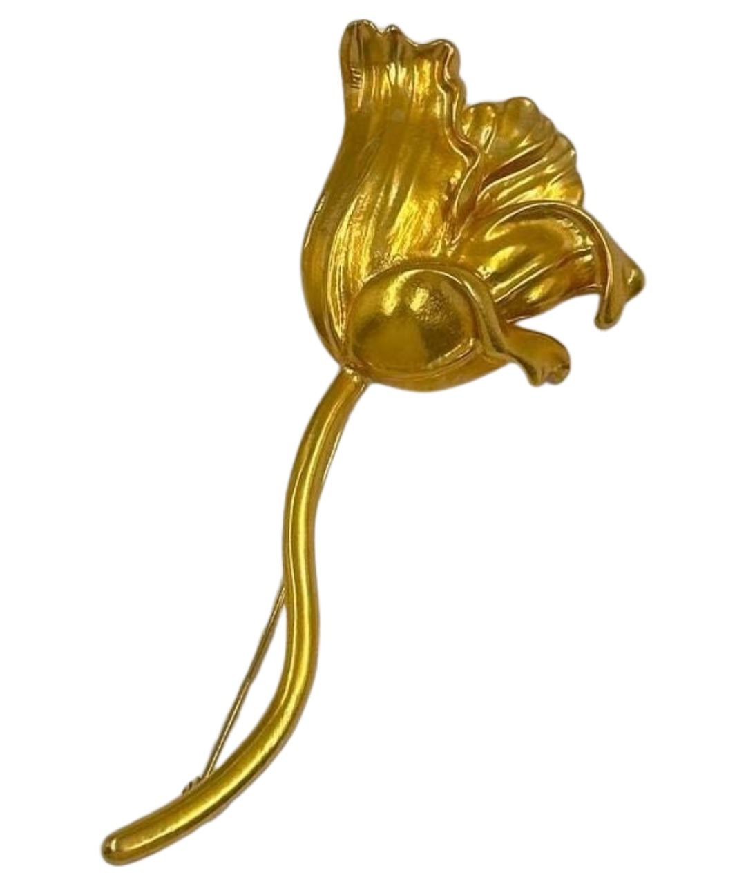 KENZO Золотая позолоченная булавка / брошь, фото 1