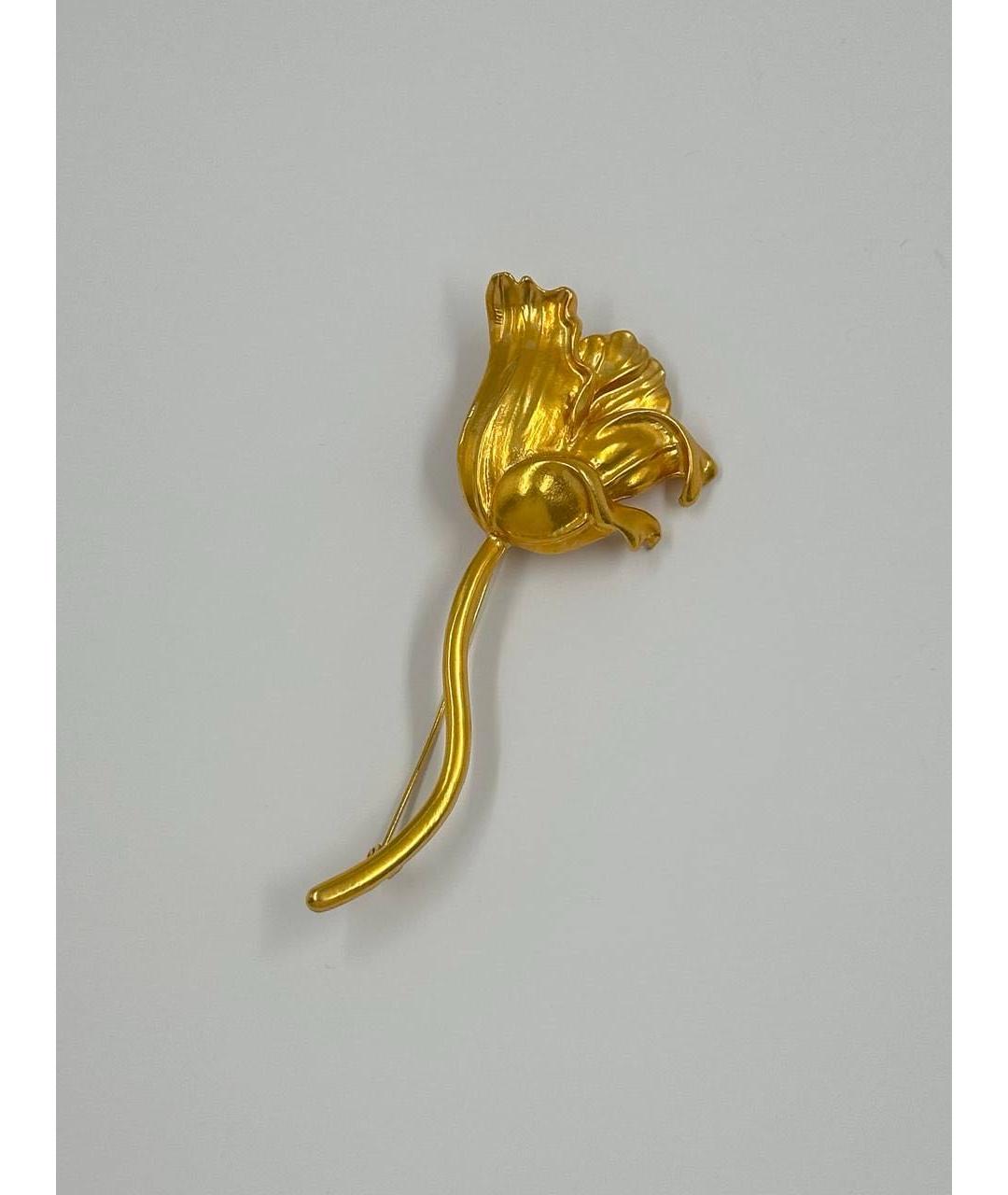 KENZO Золотая позолоченная булавка / брошь, фото 7