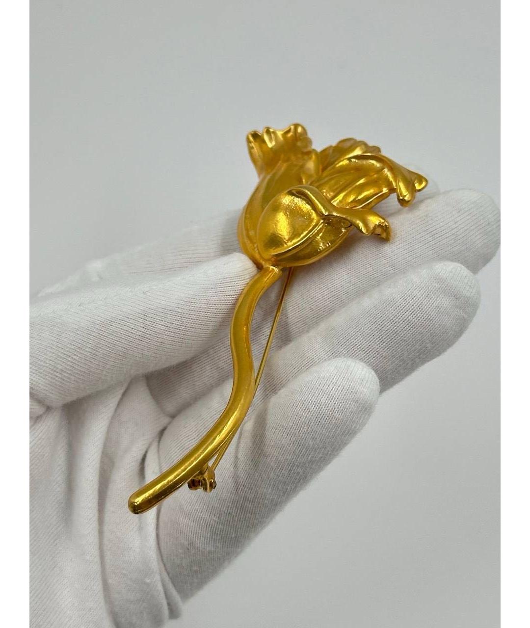 KENZO Золотая позолоченная булавка / брошь, фото 5