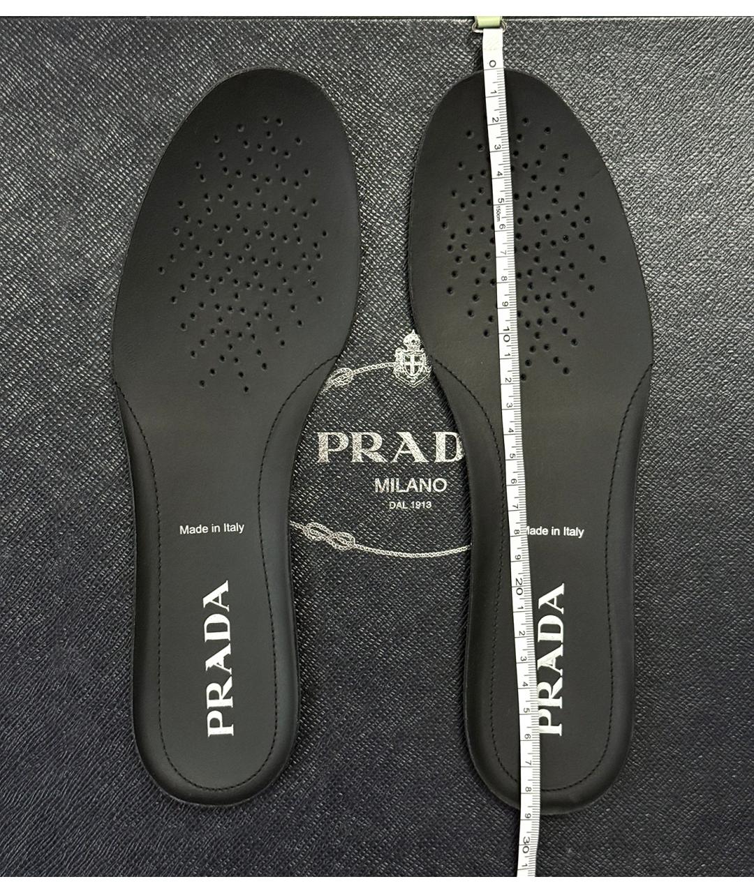 PRADA Черные кожаные высокие ботинки, фото 8