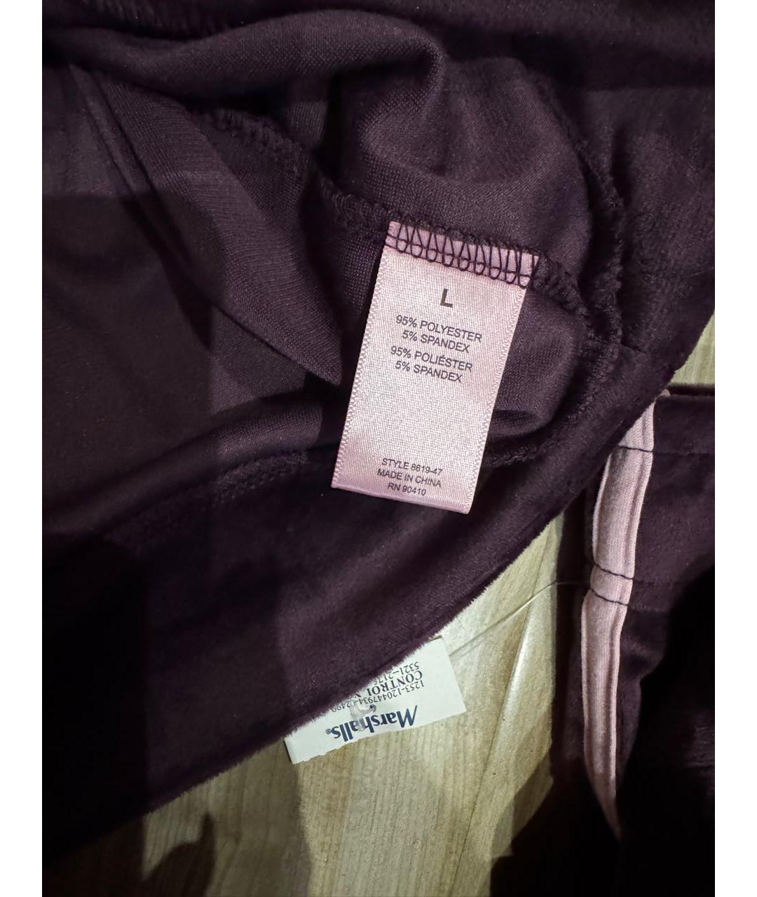 JUICY COUTURE Бордовый хлопко-эластановый костюм с брюками, фото 4