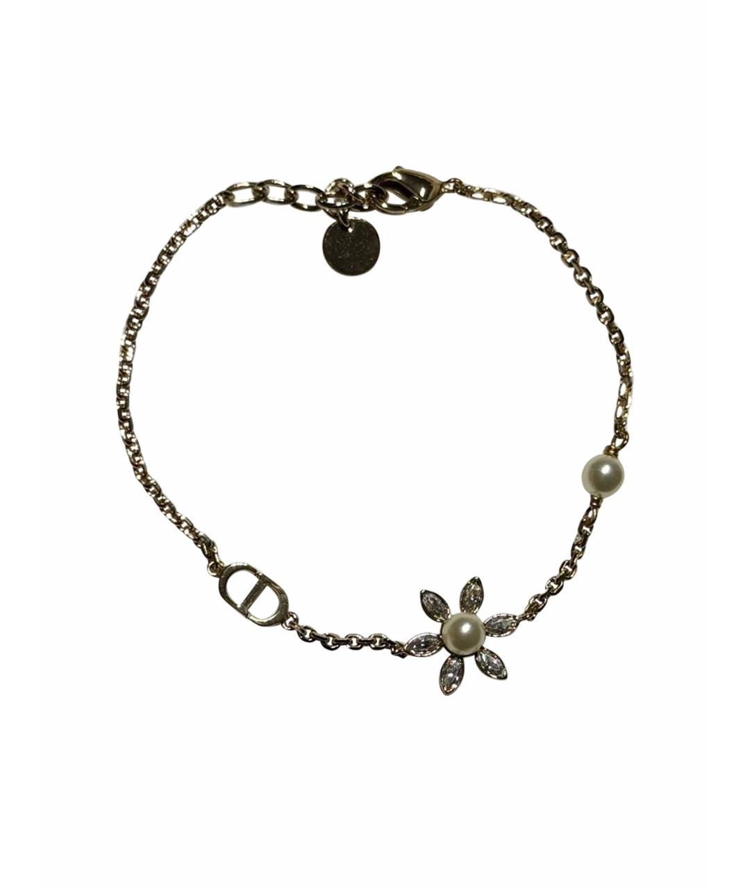 CHRISTIAN DIOR Золотой металлический браслет, фото 1