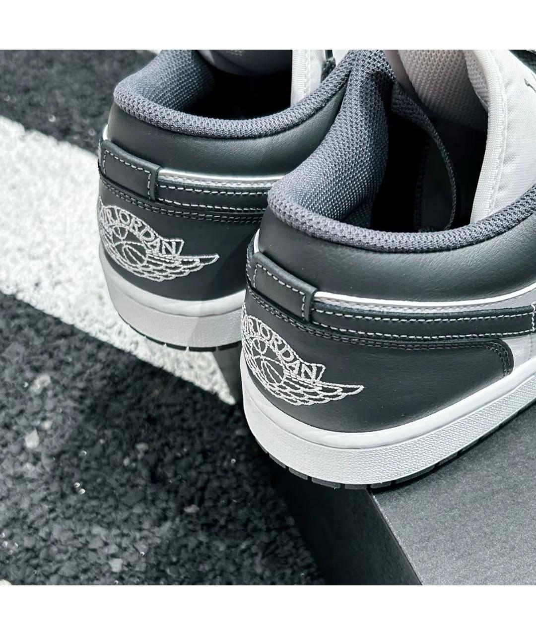 JORDAN Серые кожаные кроссовки, фото 5