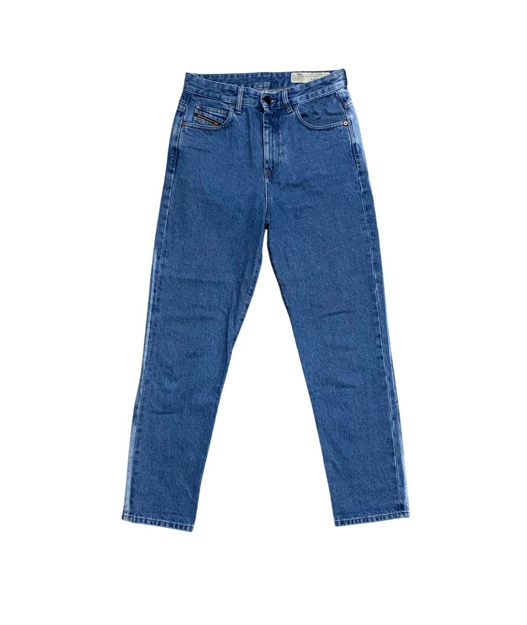 DIESEL Голубые хлопковые джинсы слим, фото 1