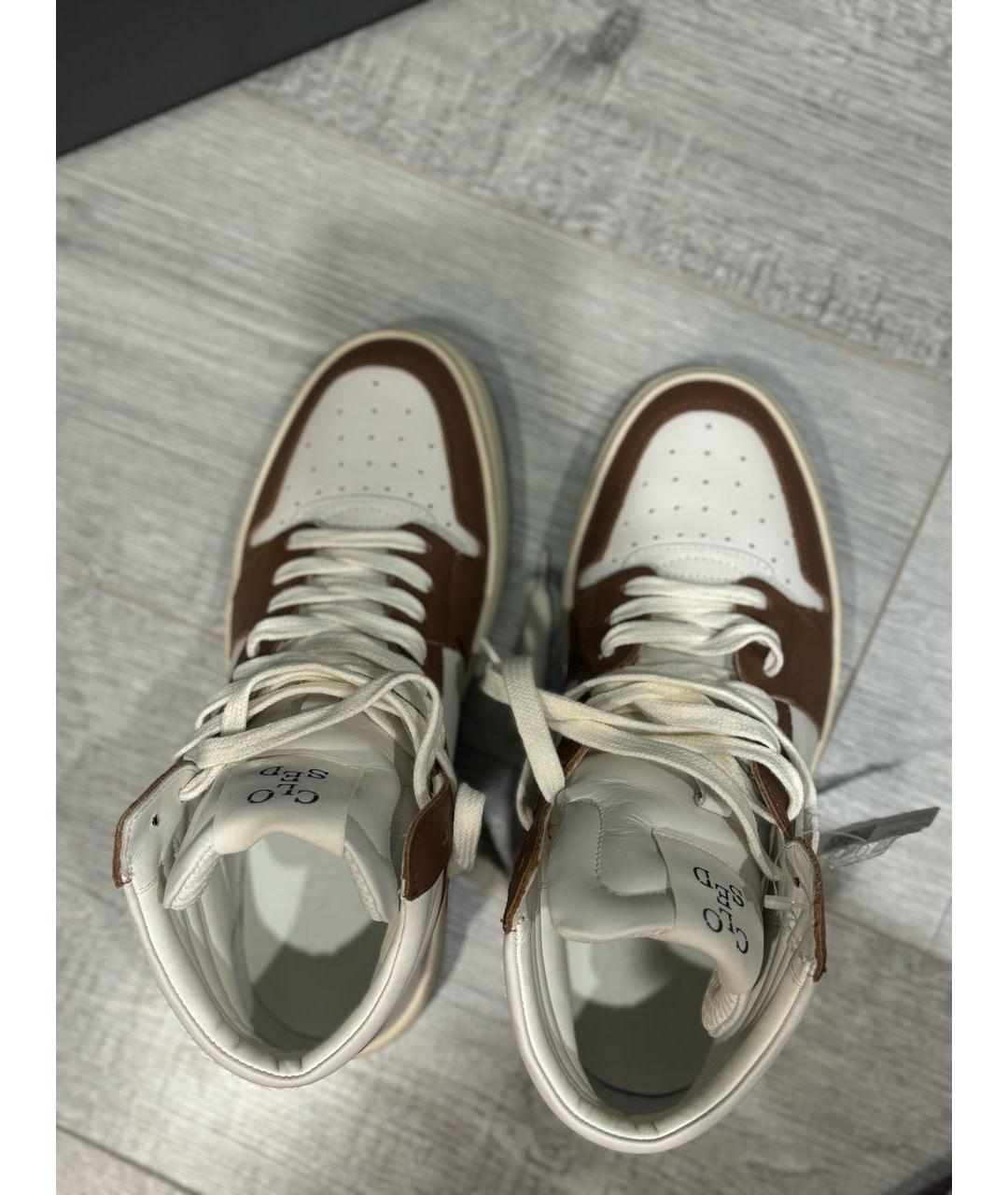 CLOSED Коричневые кожаные кроссовки, фото 3