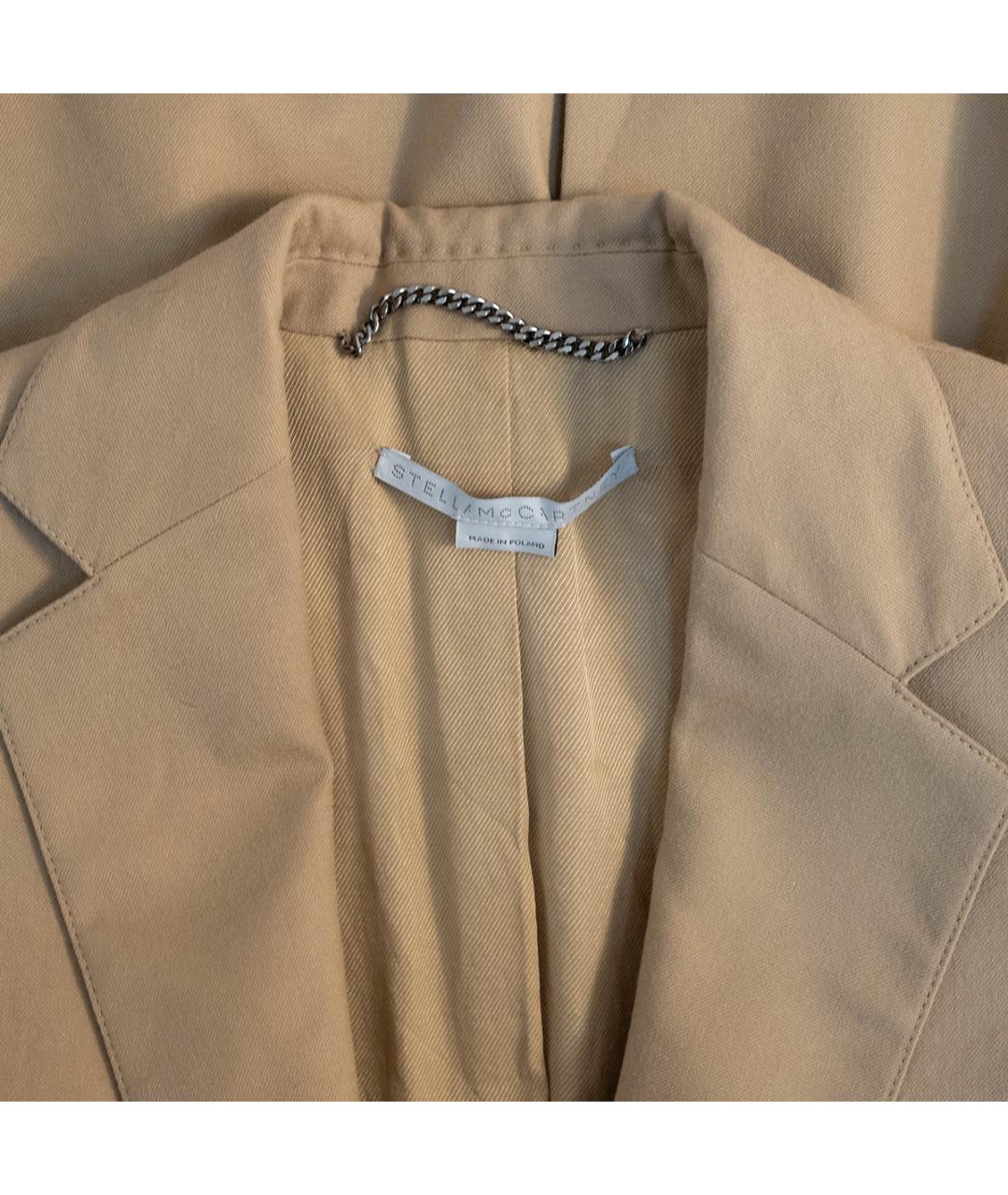 STELLA MCCARTNEY Бежевый шерстяной жакет/пиджак, фото 3