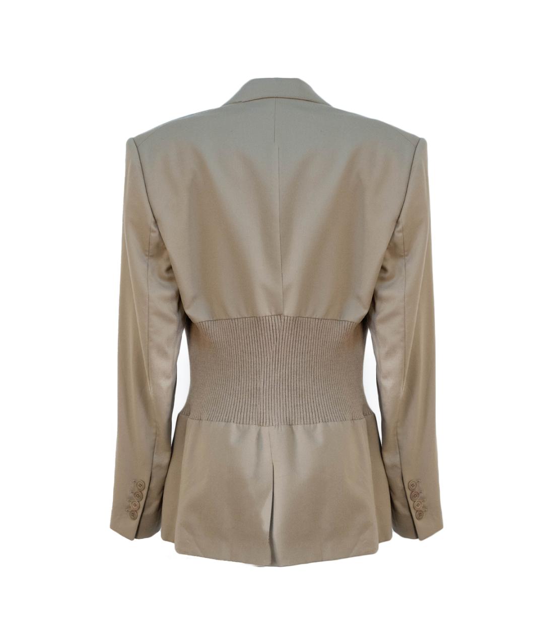 STELLA MCCARTNEY Бежевый шерстяной жакет/пиджак, фото 2