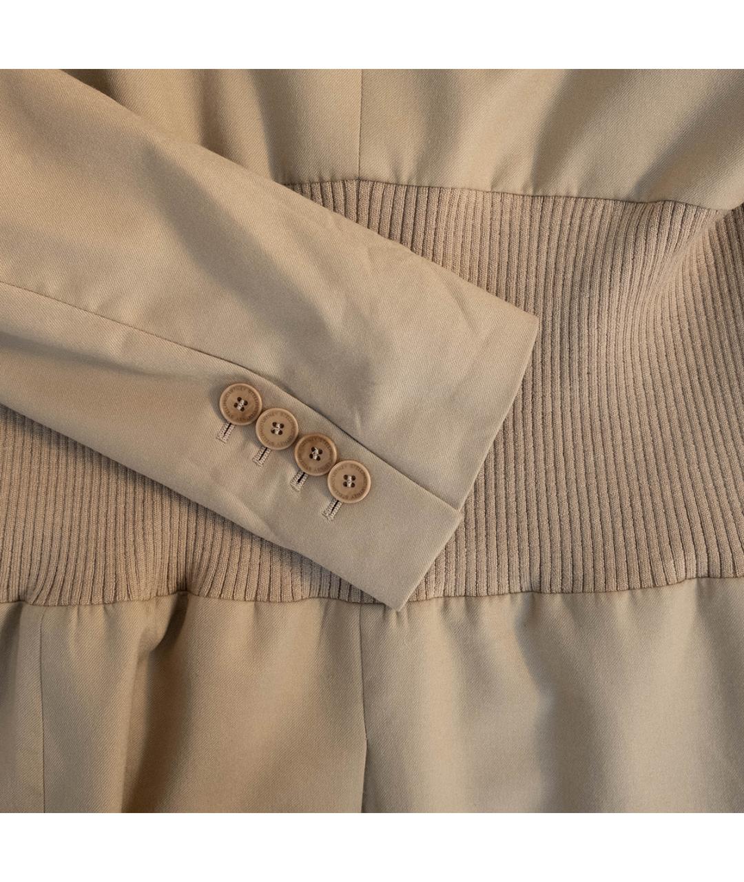 STELLA MCCARTNEY Бежевый шерстяной жакет/пиджак, фото 5