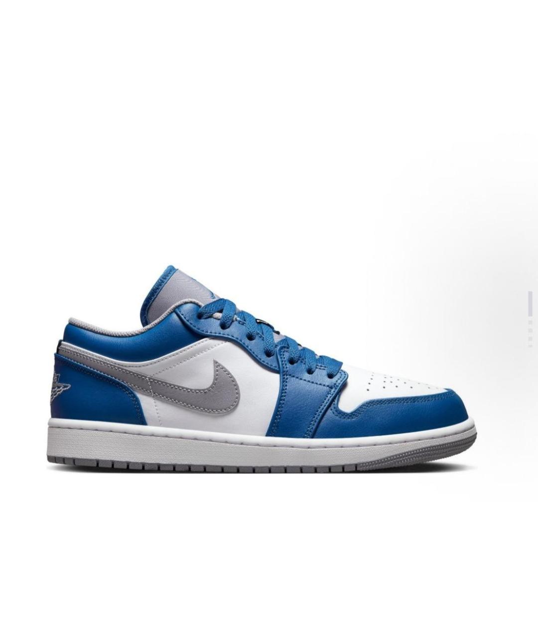 JORDAN Синие кожаные кроссовки, фото 7