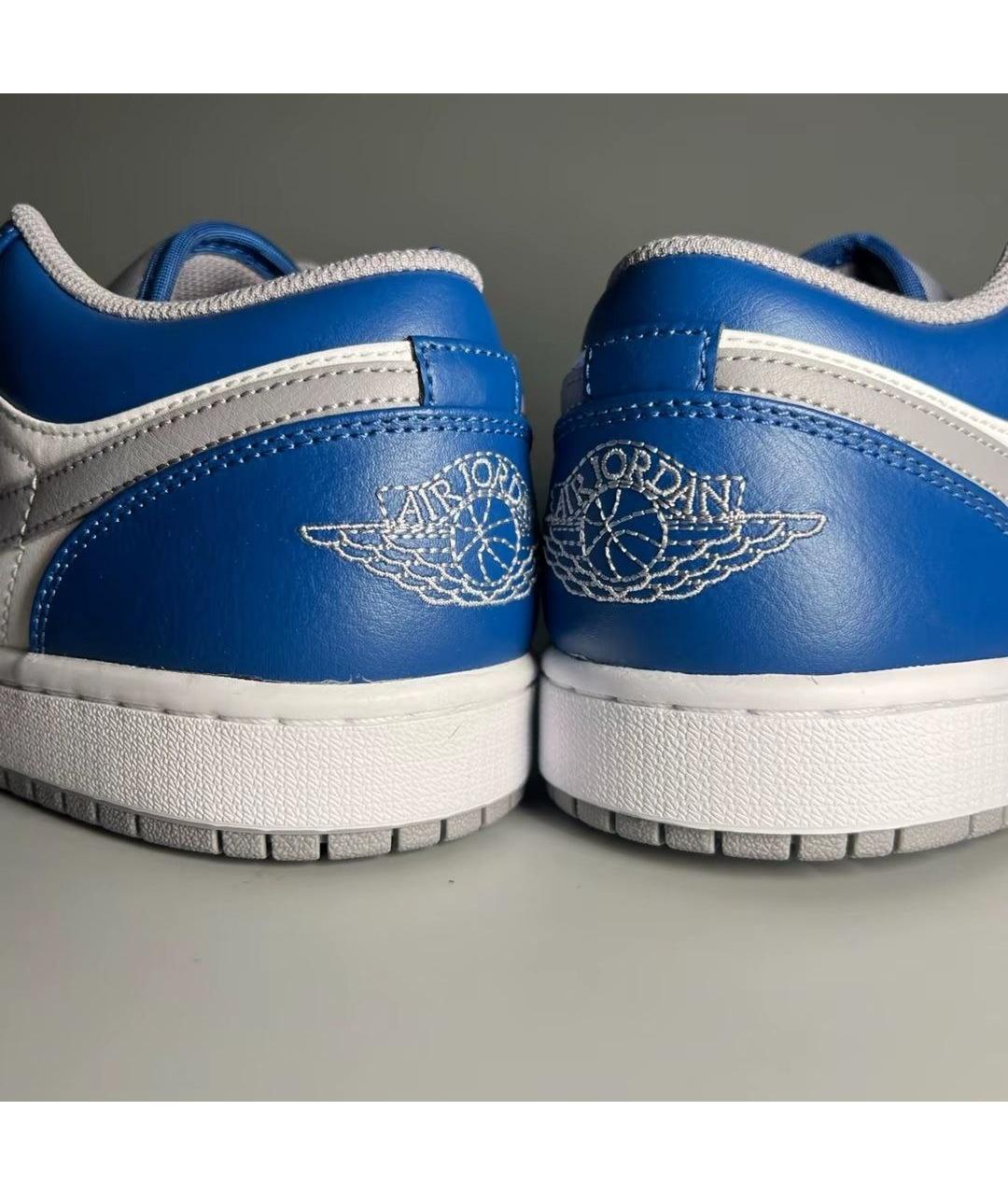 JORDAN Синие кожаные кроссовки, фото 5