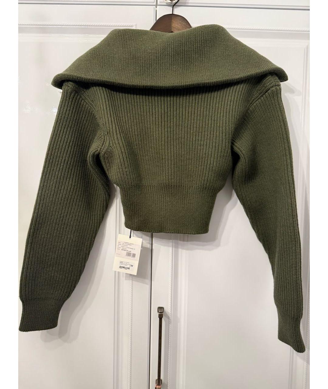 JACQUEMUS Хаки хлопковый джемпер / свитер, фото 2