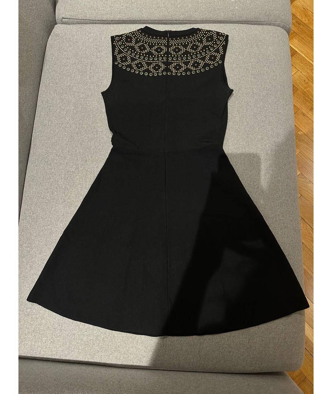 VALENTINO Черное полиэстеровое коктейльное платье, фото 2