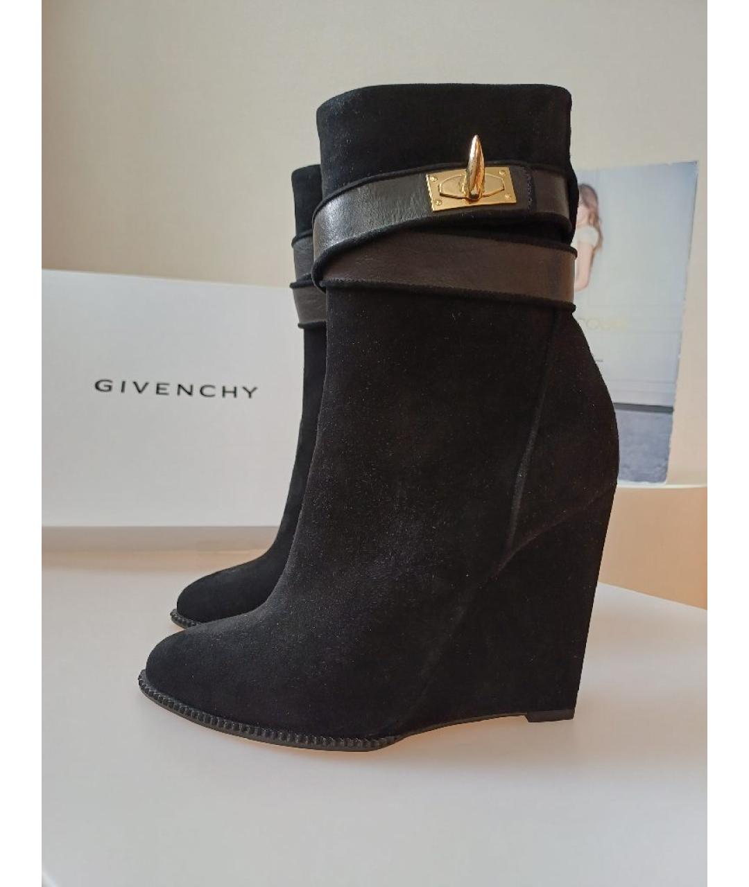 GIVENCHY Черные замшевые ботильоны, фото 2