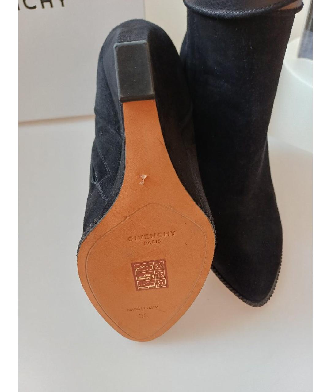 GIVENCHY Черные замшевые ботильоны, фото 9